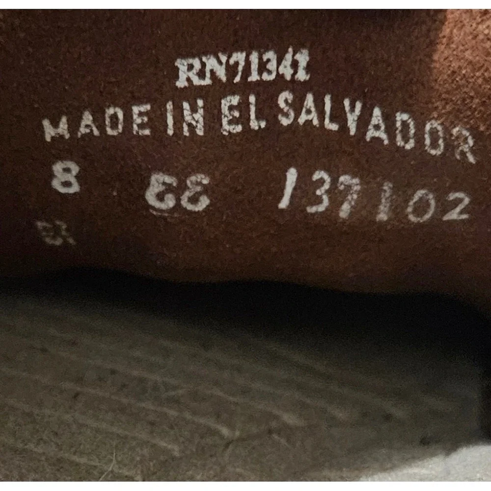 LL Bean Mens Brown Leather Boat Shoes Moc Toe Loafers 8 EE Wide Dress Casual